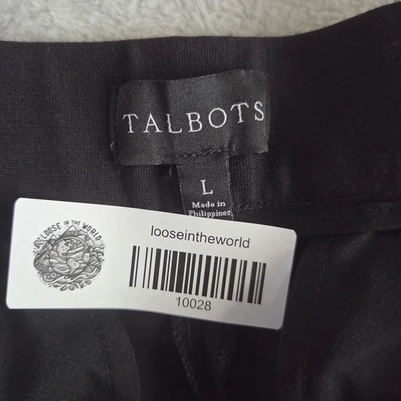 Talbots Black Straight-Leg Trousers - Picture 7 of 7